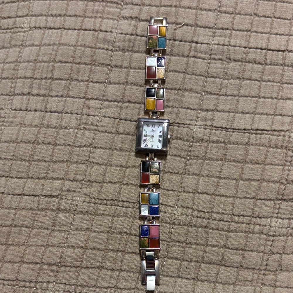 Aria Multicolor Tile Inlay Women's Watch